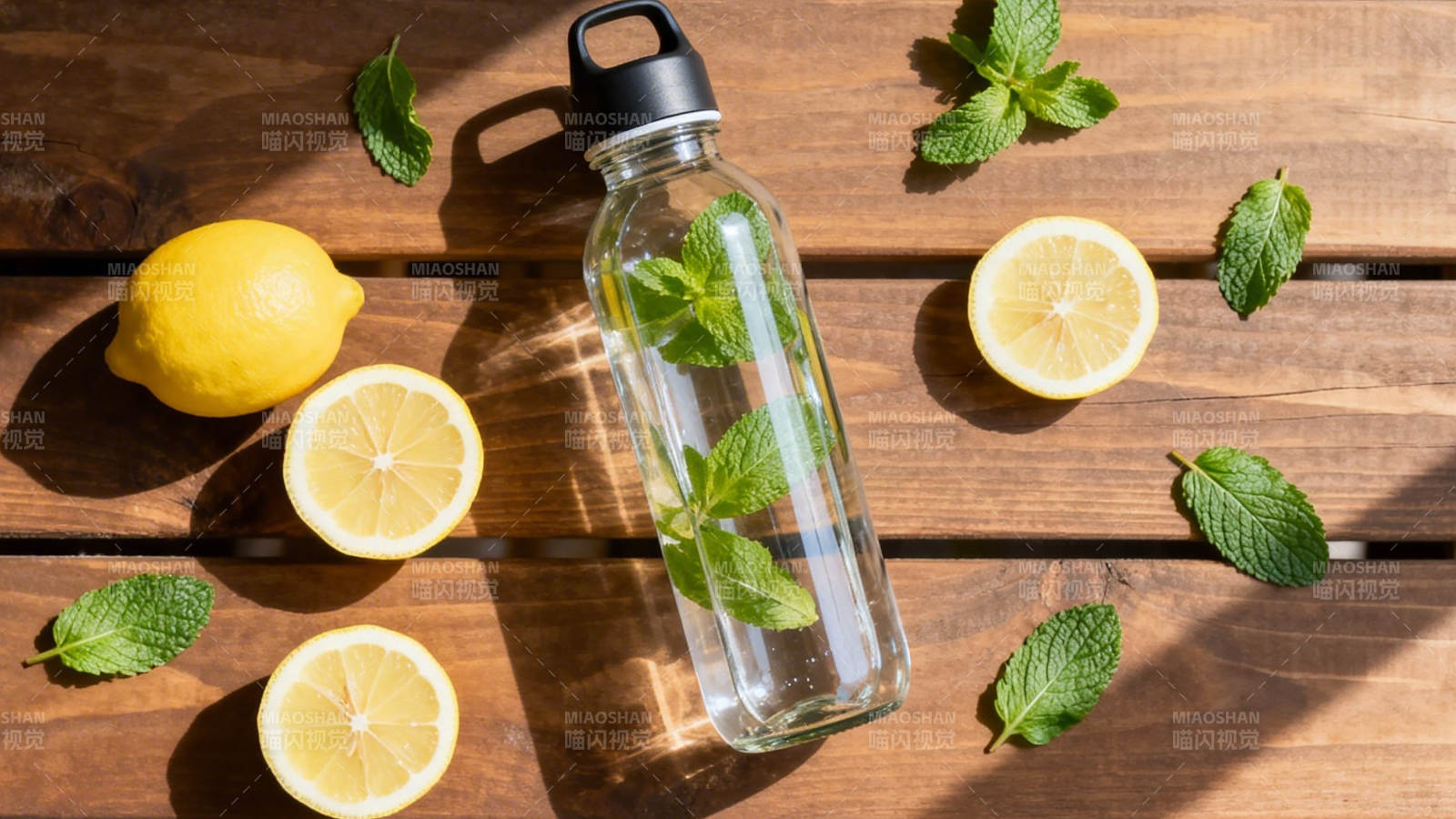 柠檬薄荷水图片