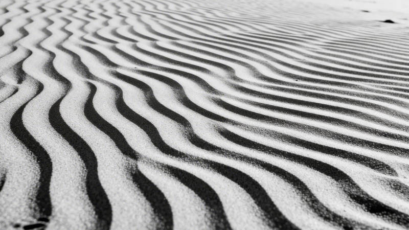 沙丘波纹图片