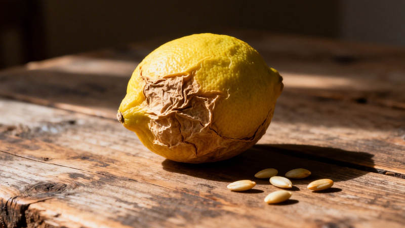 柠檬与种子静物图片