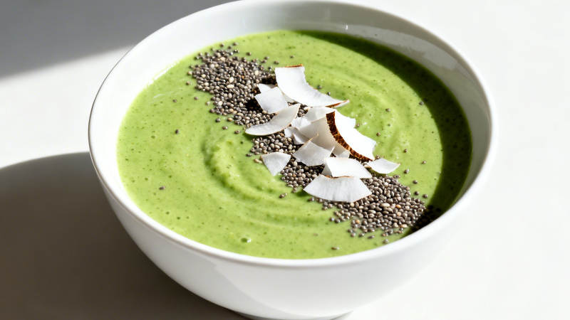 绿色蔬果昔图片