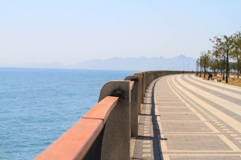 海边长廊风光图片