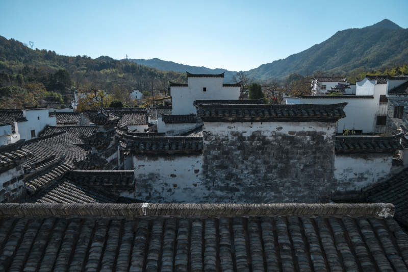 徽派古村风光图片