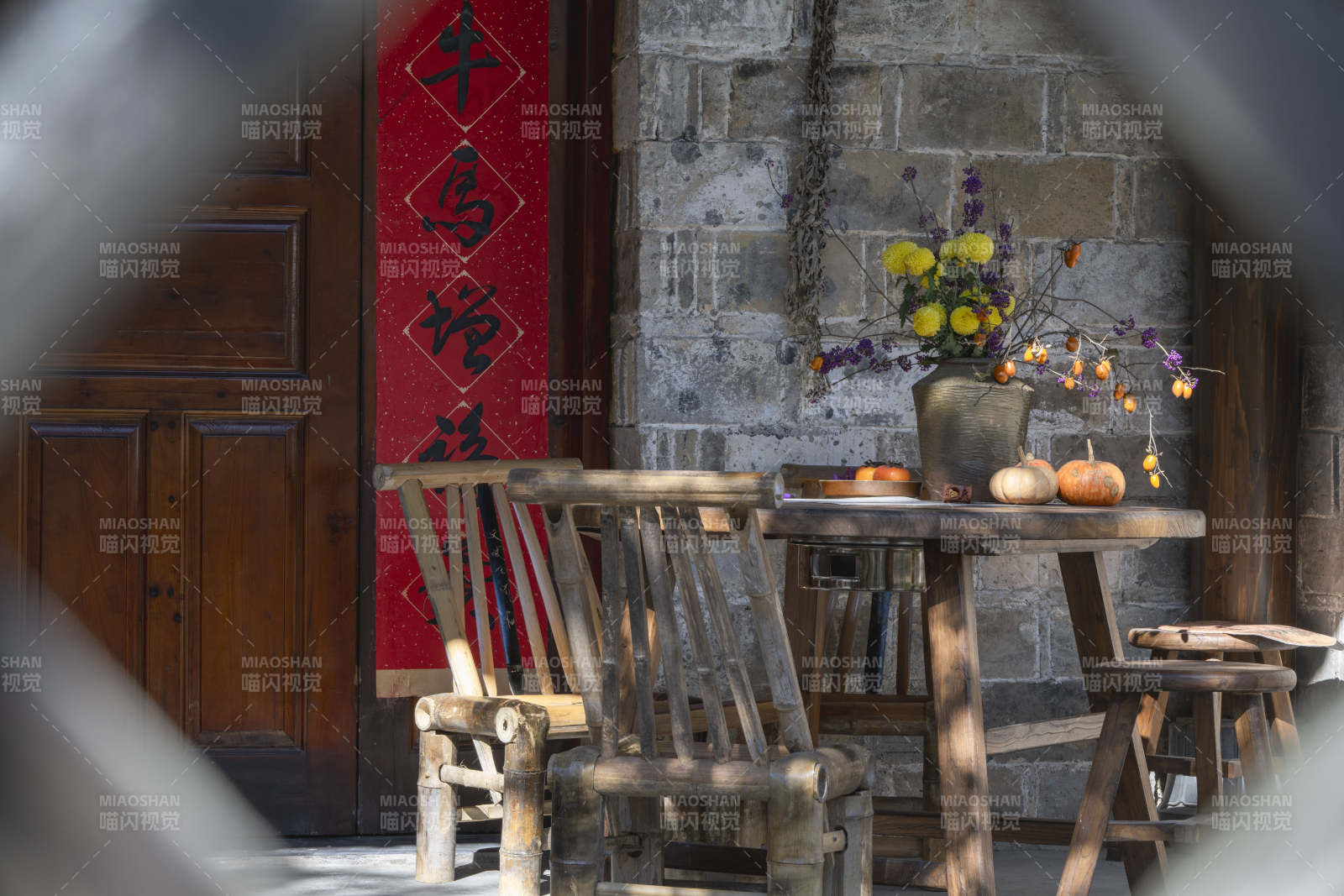 古院春色静谧图片