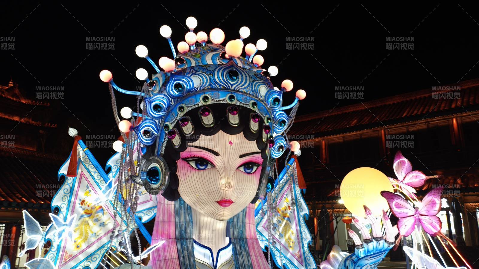 台儿庄古城 元宵花灯映古韵图片