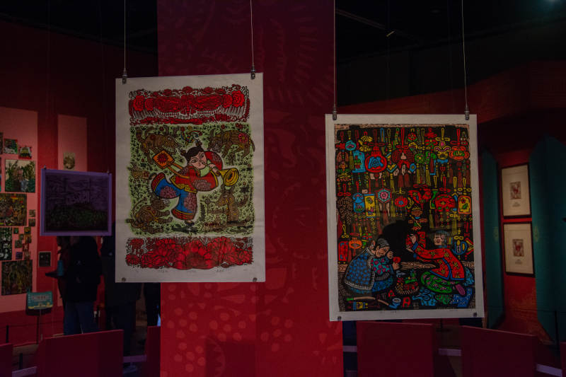 色彩斑斓的民间艺术展图片