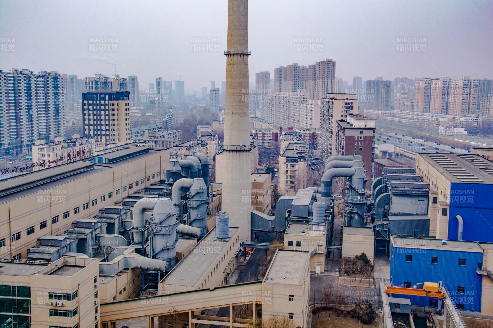 城市工业区全景图片