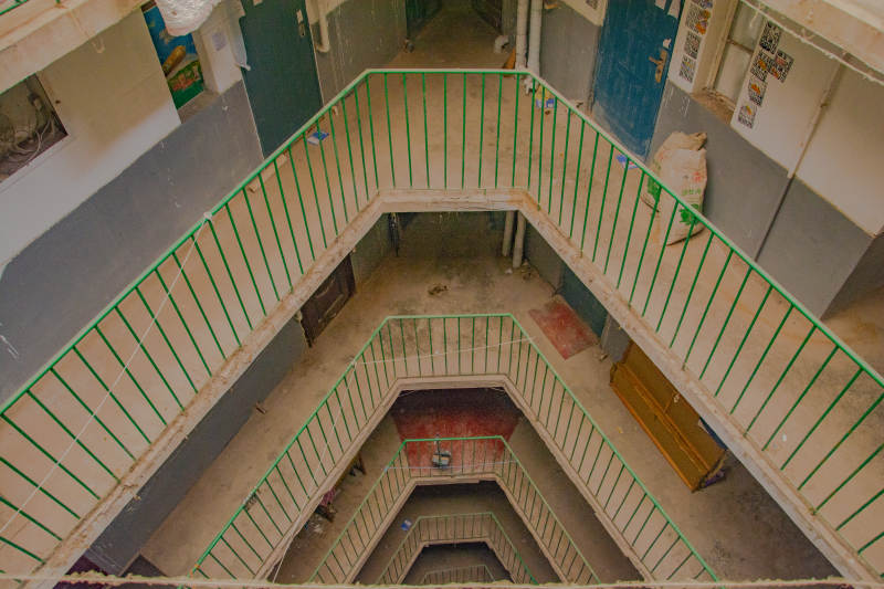 楼梯间俯视图图片
