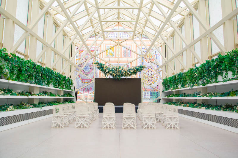 温室婚礼现场图片