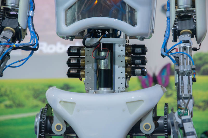 机器人内部结构特写图片