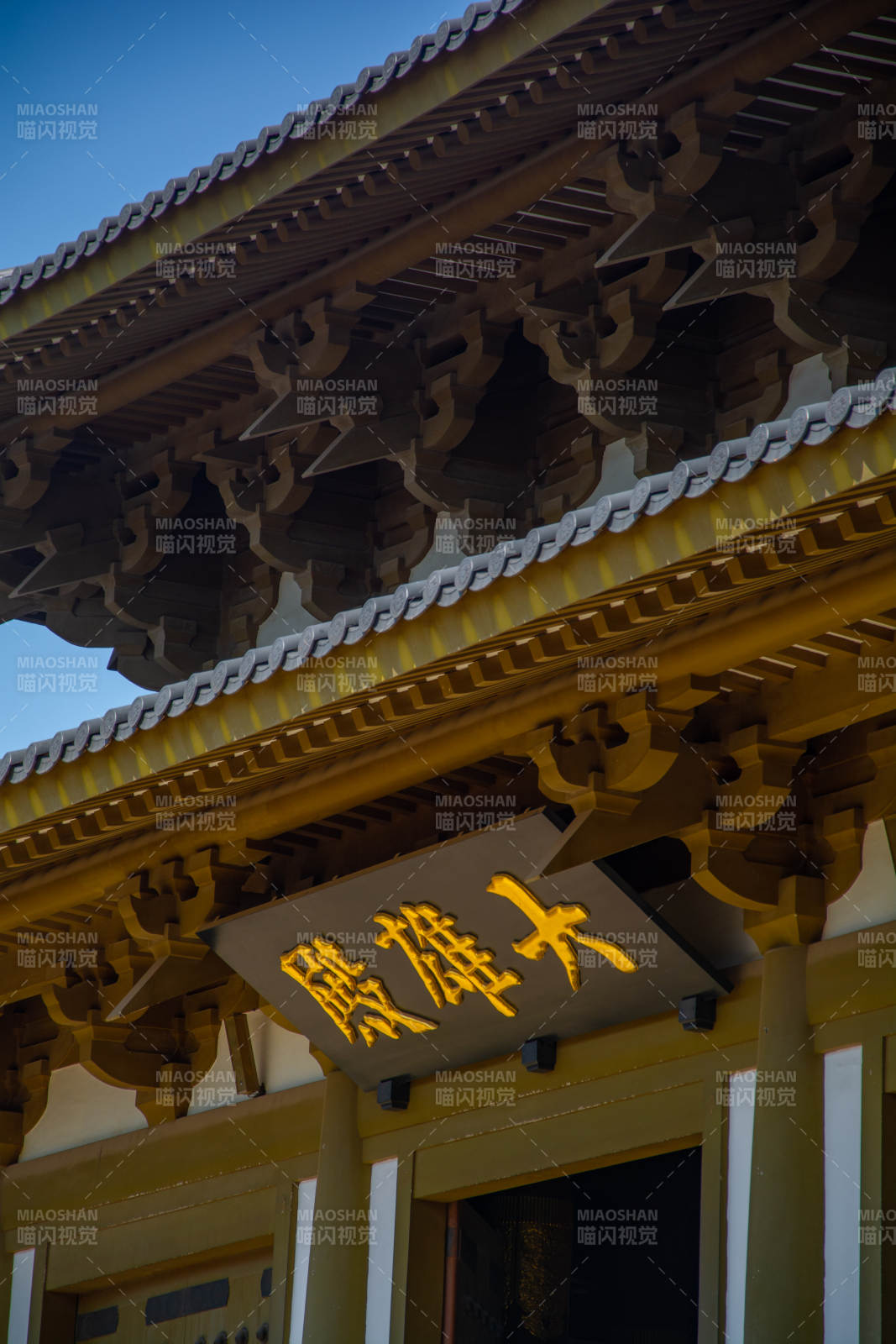 大雄殿前金碧辉煌图片