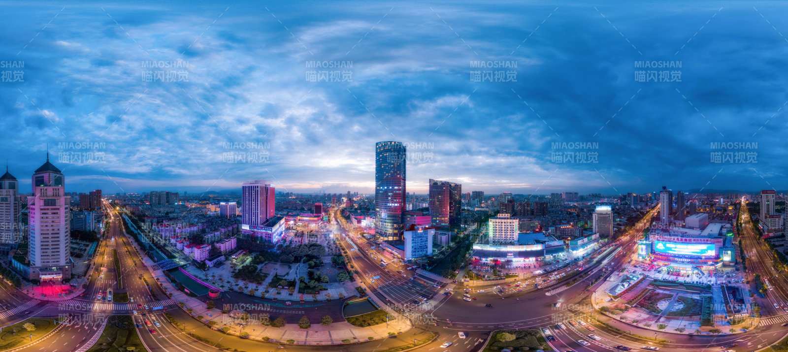 城市夜景全景图图片