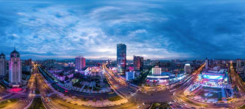 城市夜景全景图图片