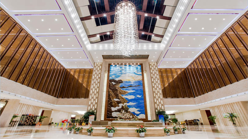 豪华大厅壁画璀璨图片