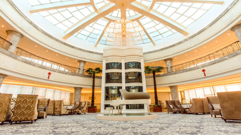 豪华酒店大堂图片