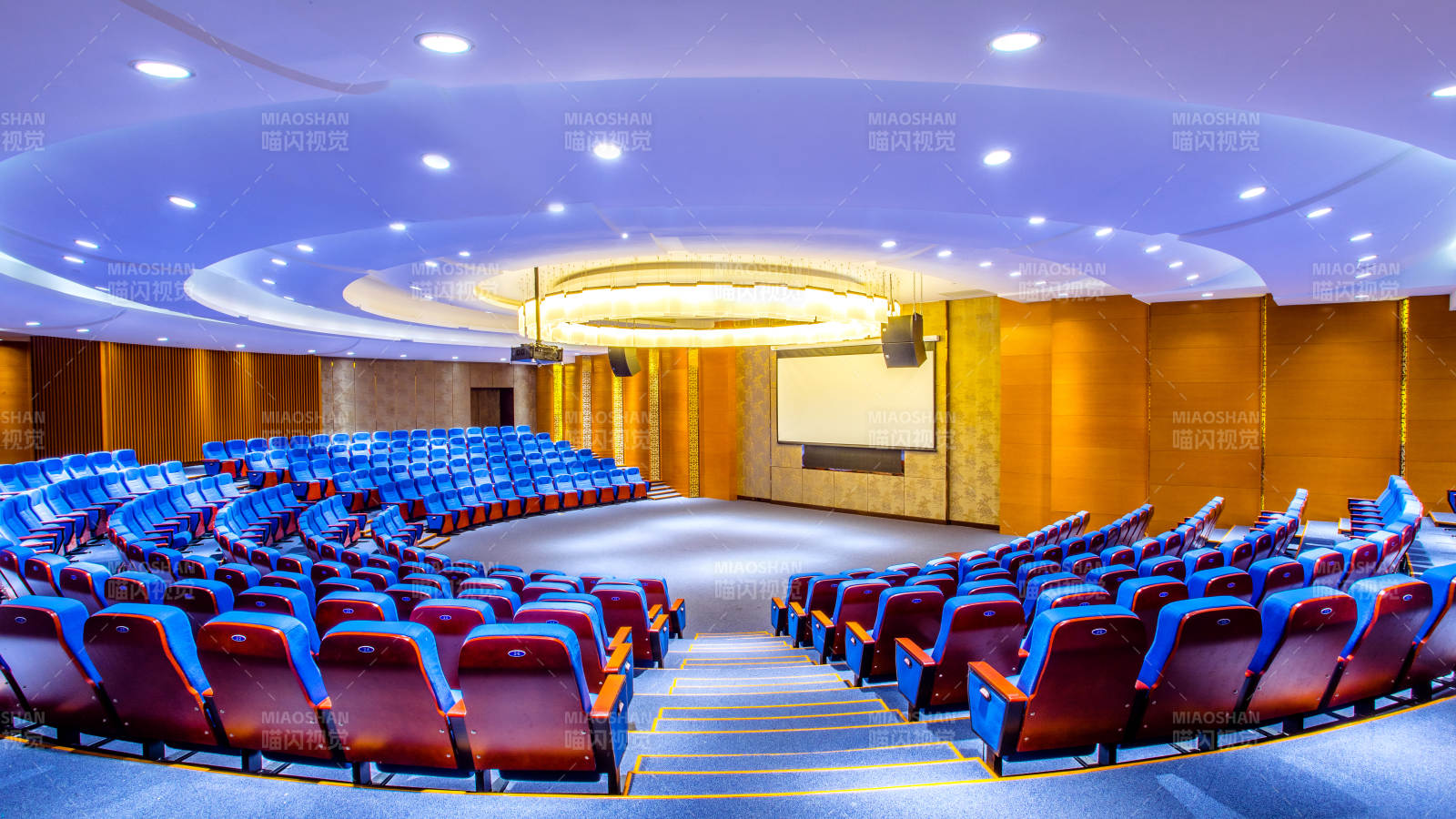 现代会议厅全景图片