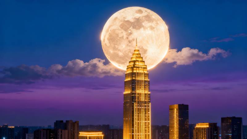 明月映城楼图片