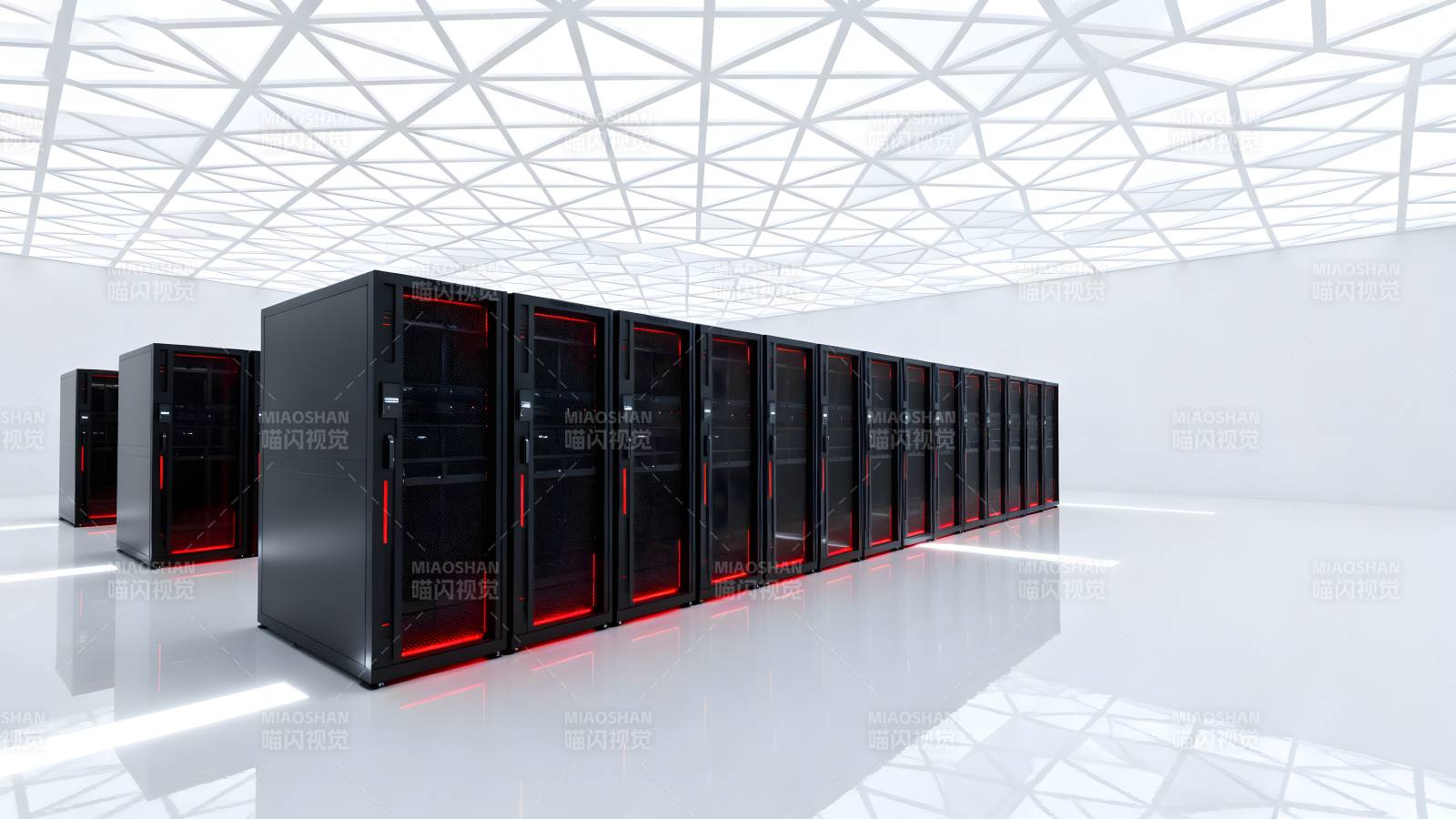 数据中心机柜阵列图片