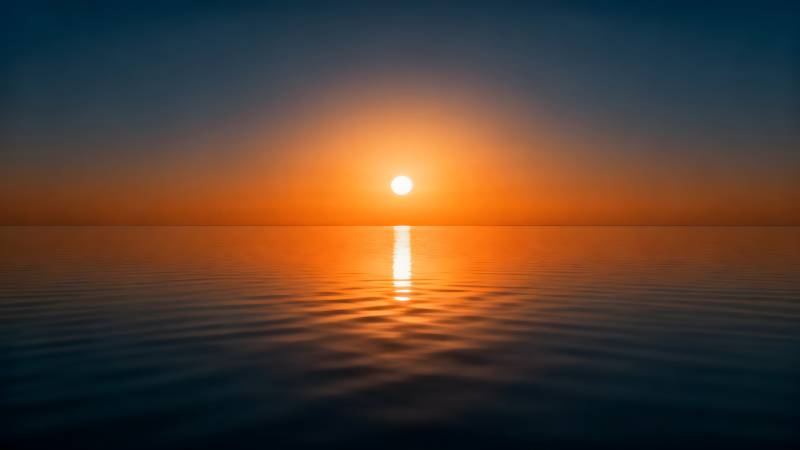 海上日出美景图片