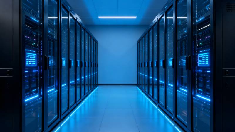 数据中心走廊图片