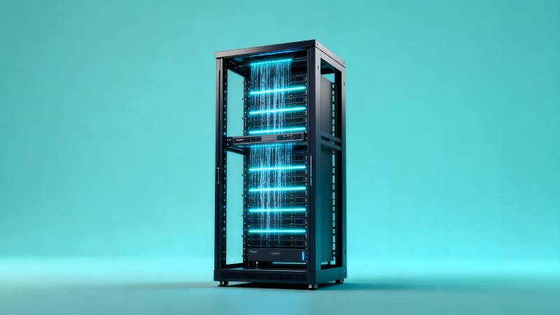 未来服务器机柜图片