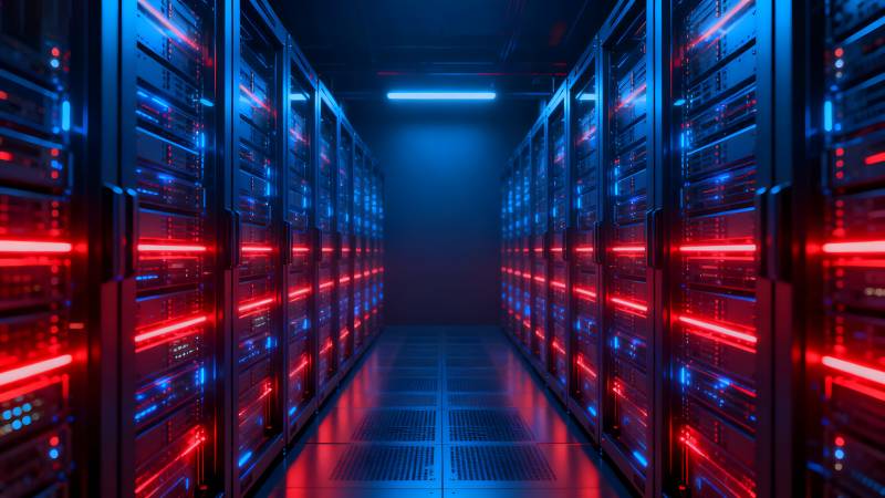 数据中心夜景图片