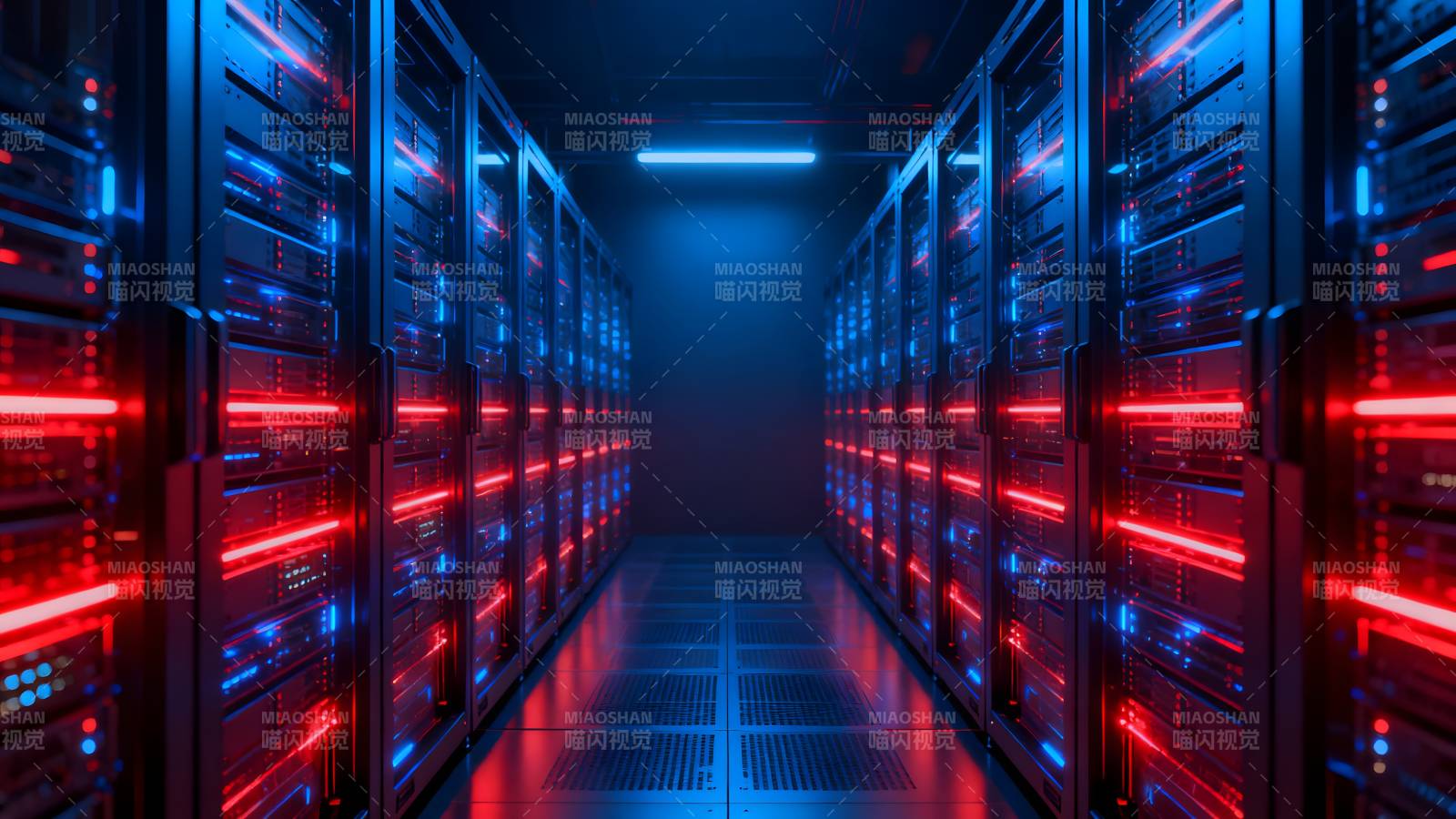 数据中心夜景图片