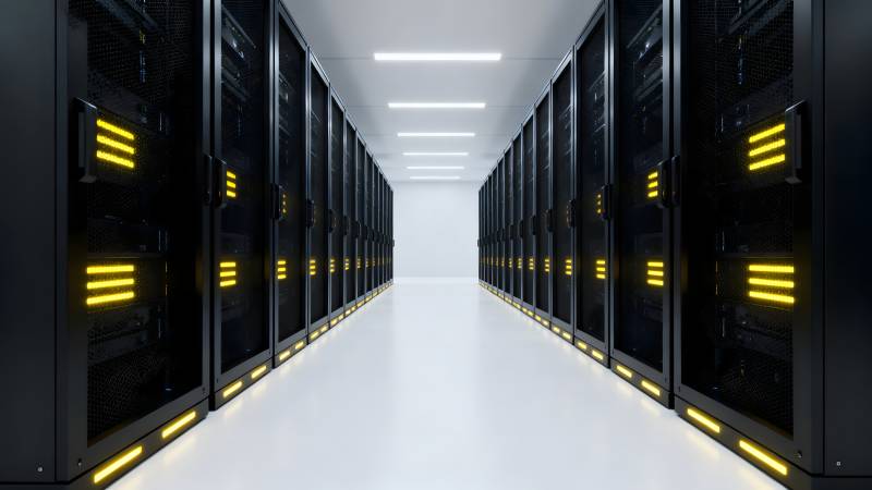 数据中心机房走廊图片