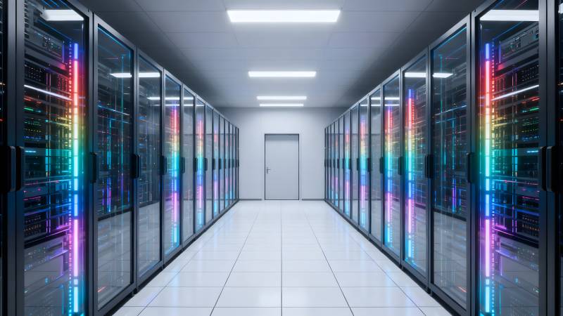 炫彩数据中心走廊图片