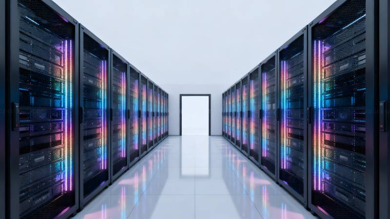 数据中心走廊图片