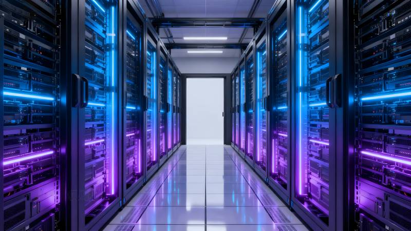 数据中心光廊图片