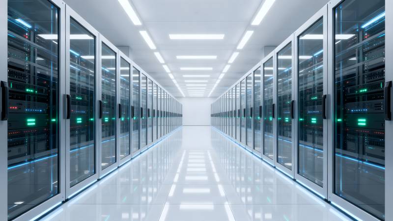 数据中心走廊图片