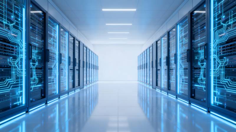 数据中心走廊图片