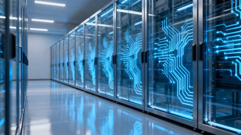 数据中心科技走廊图片