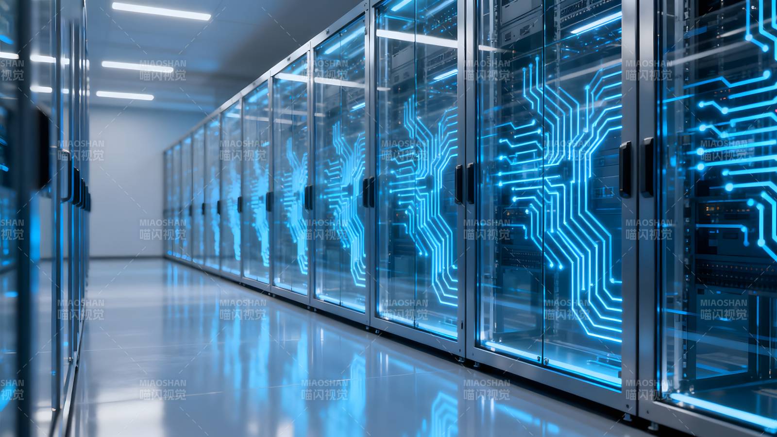 数据中心科技走廊图片
