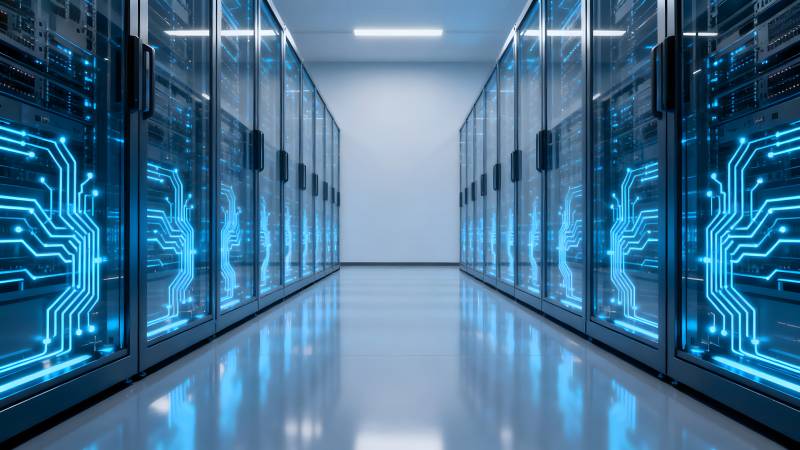 数据中心走廊图片