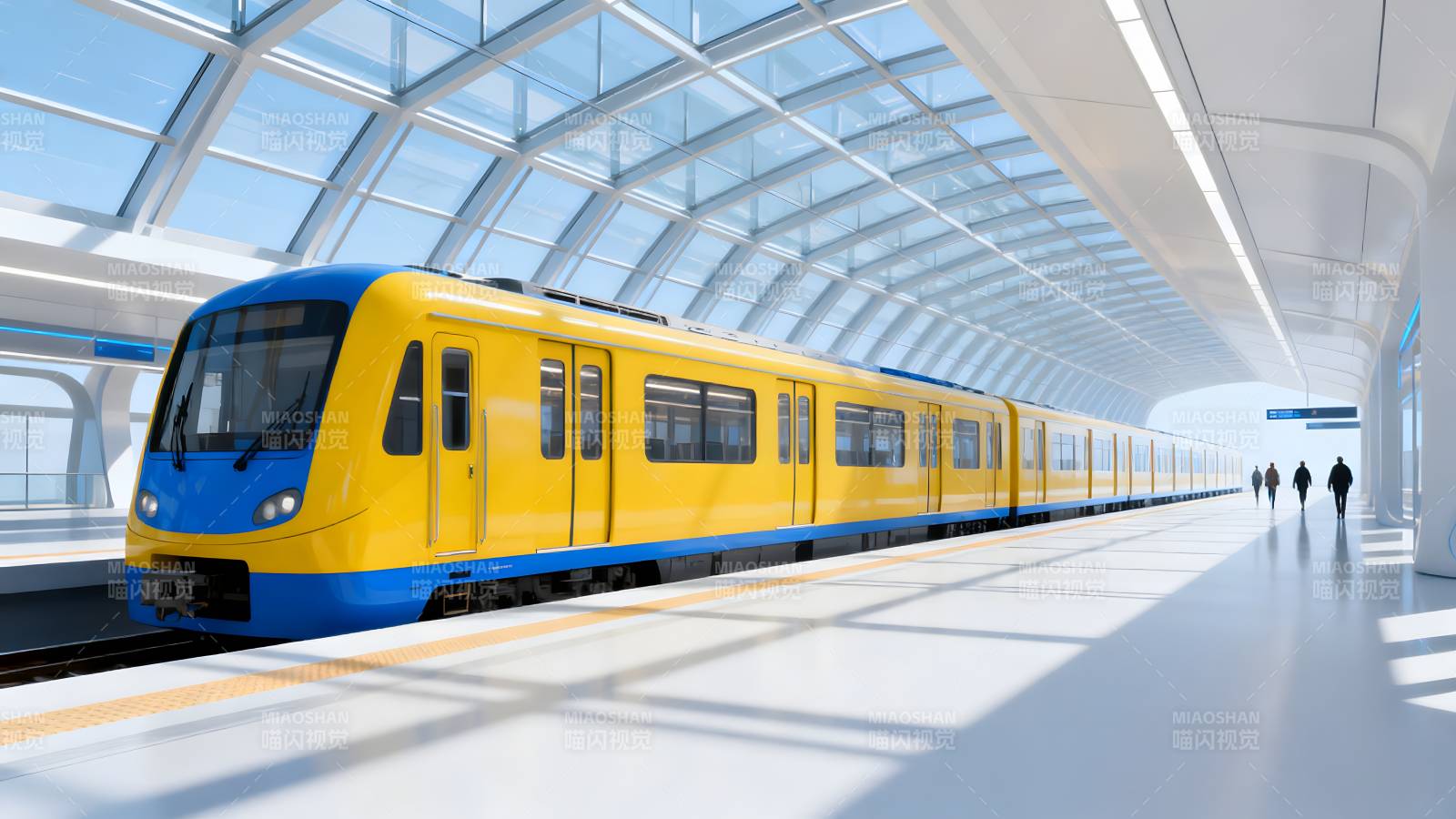 现代地铁站内景图片