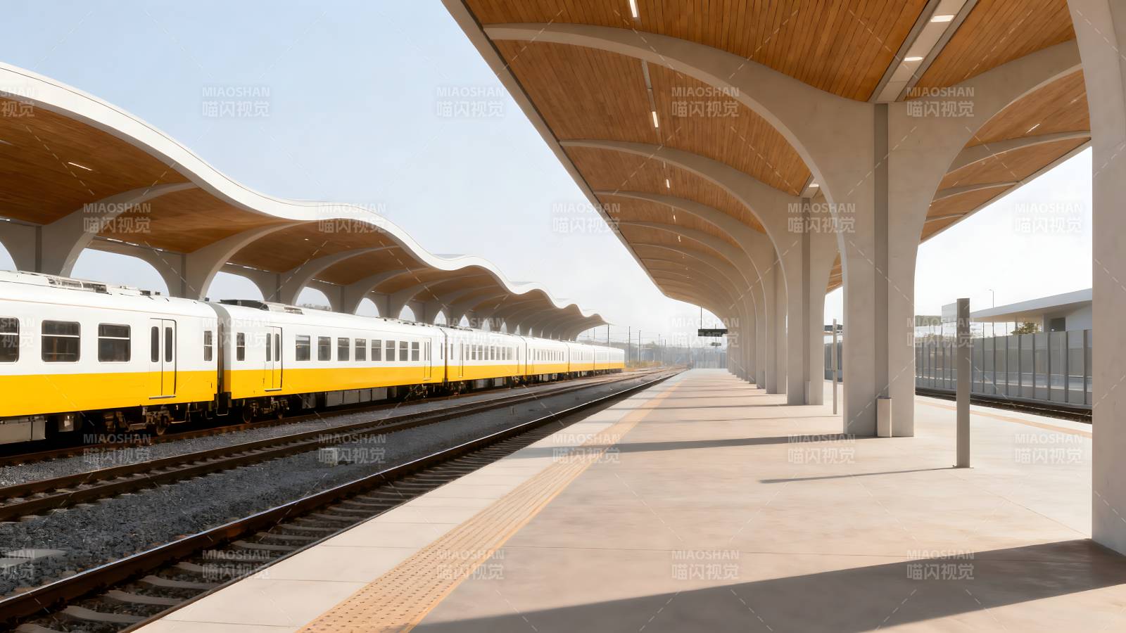 现代高铁站台图片