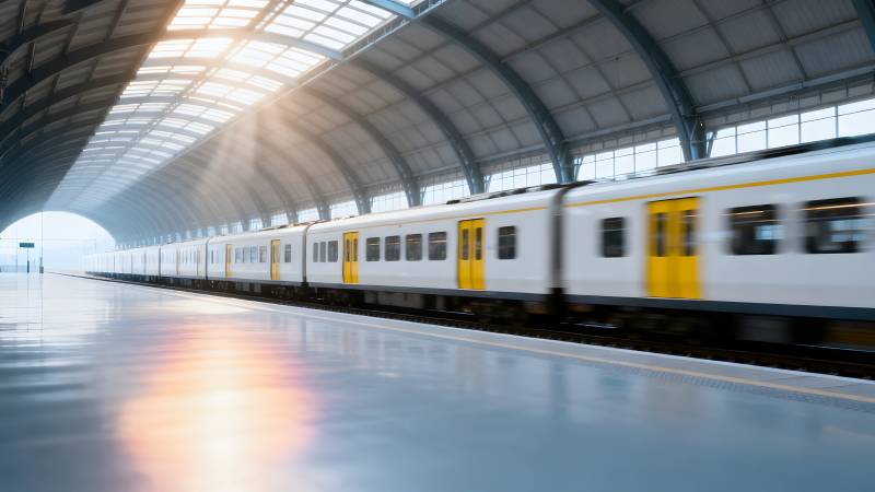 现代地铁站内景图片