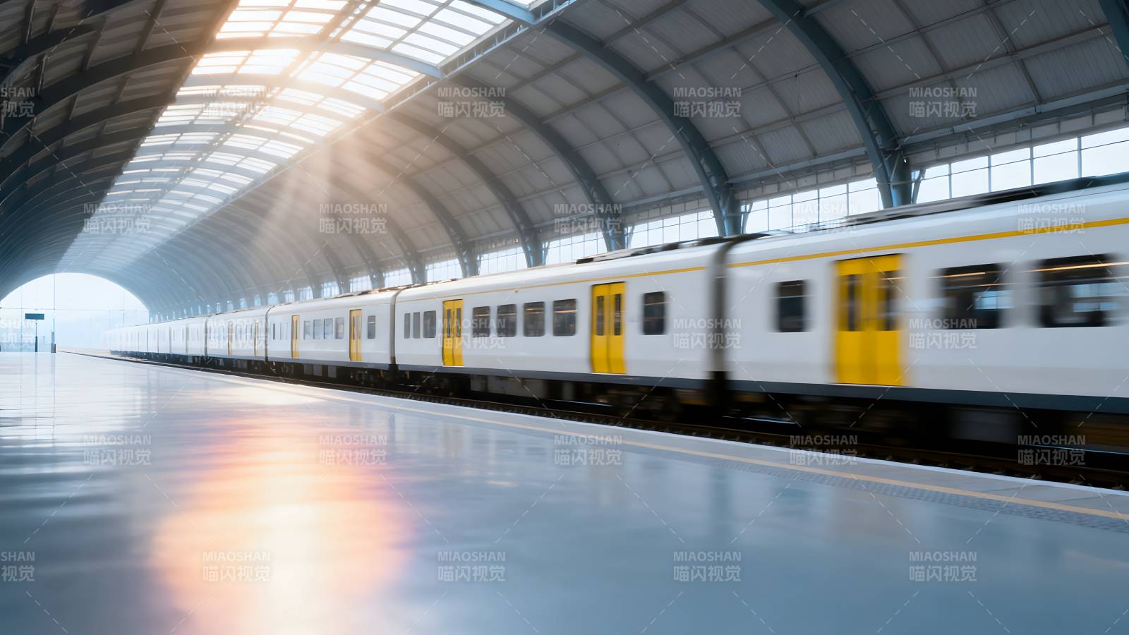 现代地铁站内景图片