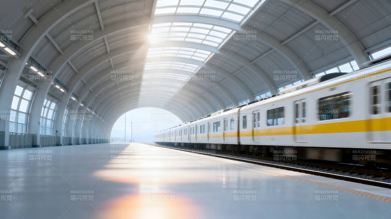 现代地铁站内景图片