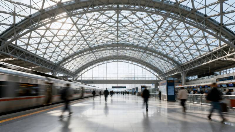 现代化车站大厅图片