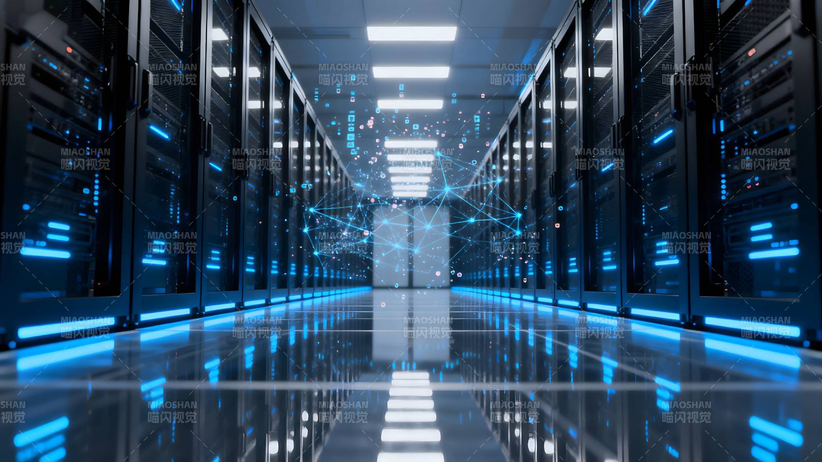 未来数据中心走廊图片