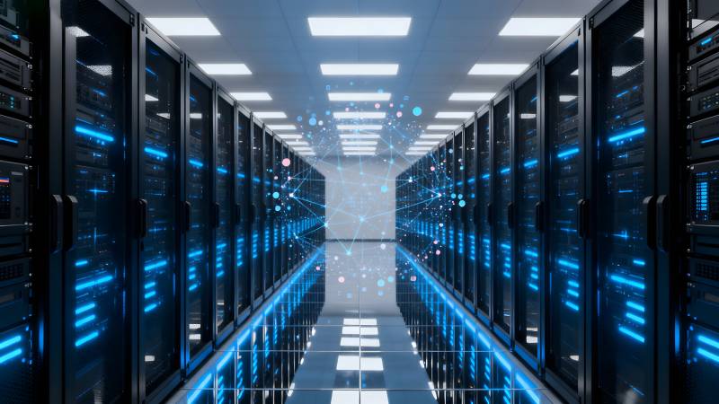 数据中心走廊图片