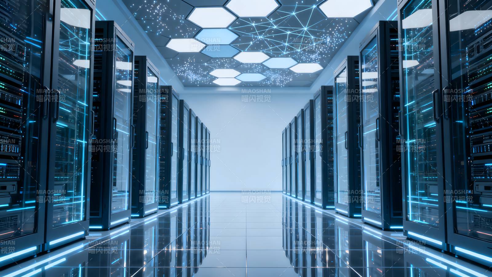 未来数据中心走廊图片