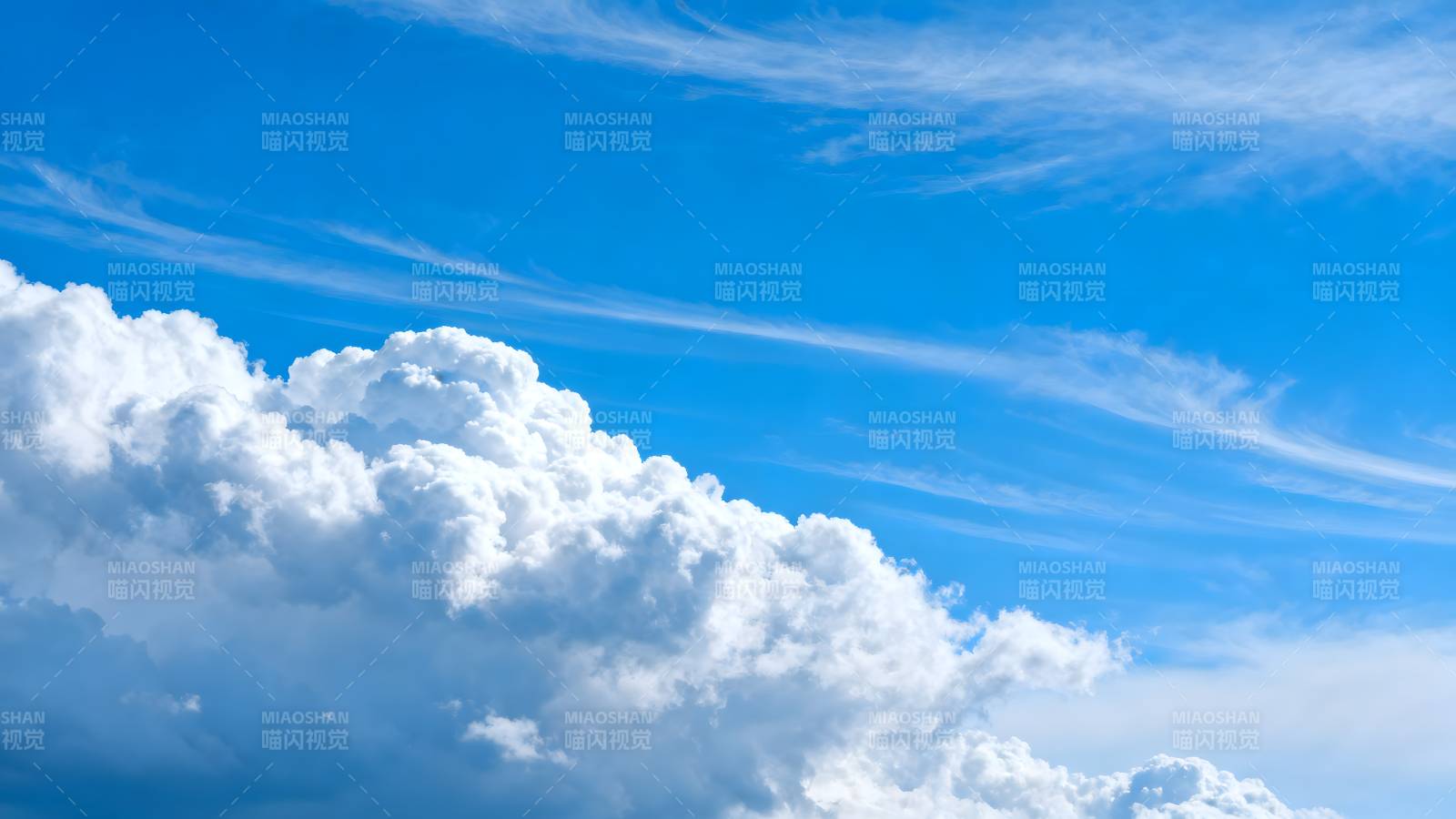 蓝天白云美景图片