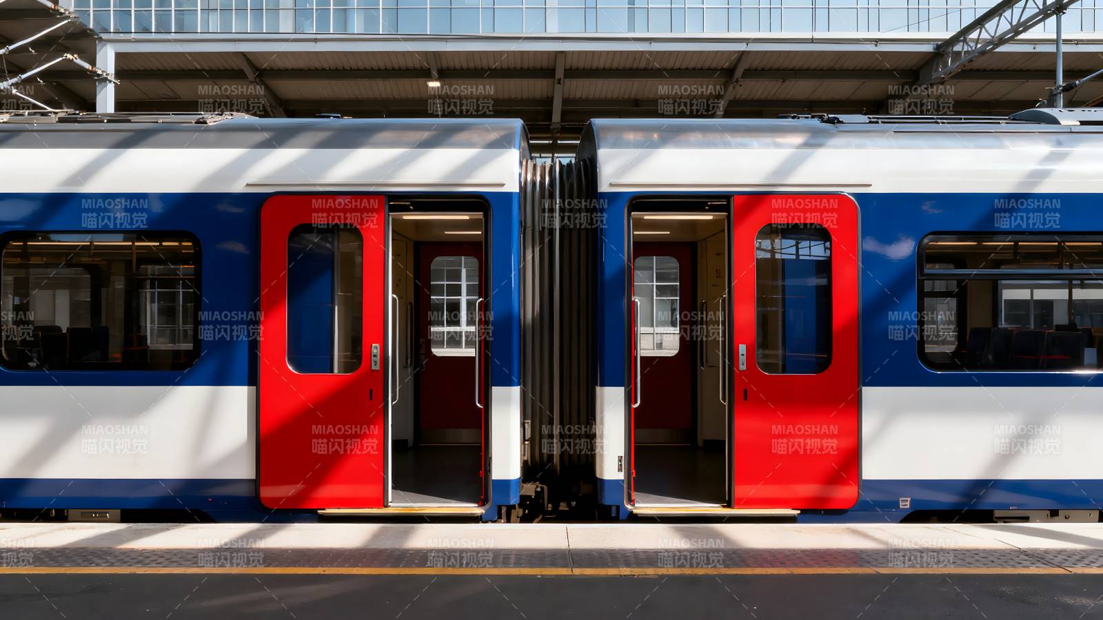 列车停靠站台图片