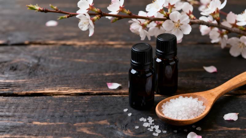 樱花与精油静谧之美图片