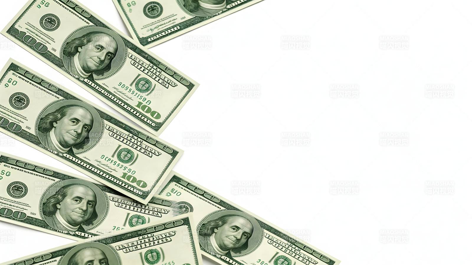 美元钞票飞舞图片