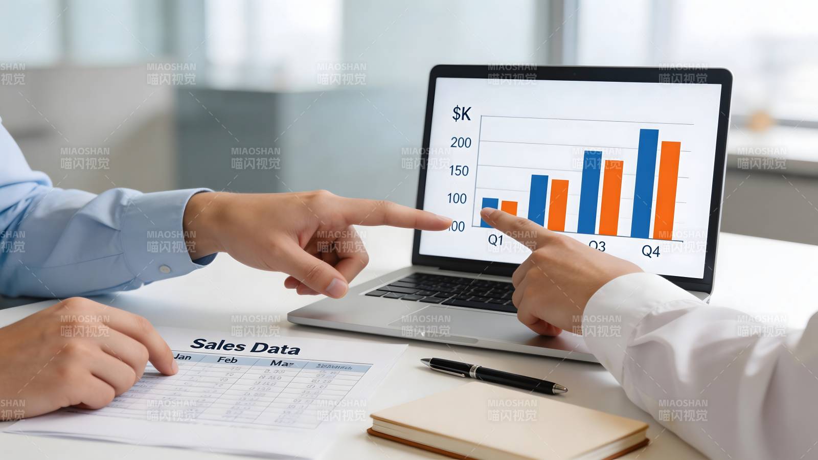 销售数据分析会议图片