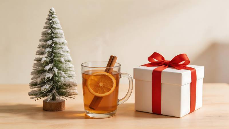 圣诞温馨茶礼图片